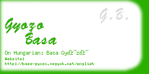 gyozo basa business card
